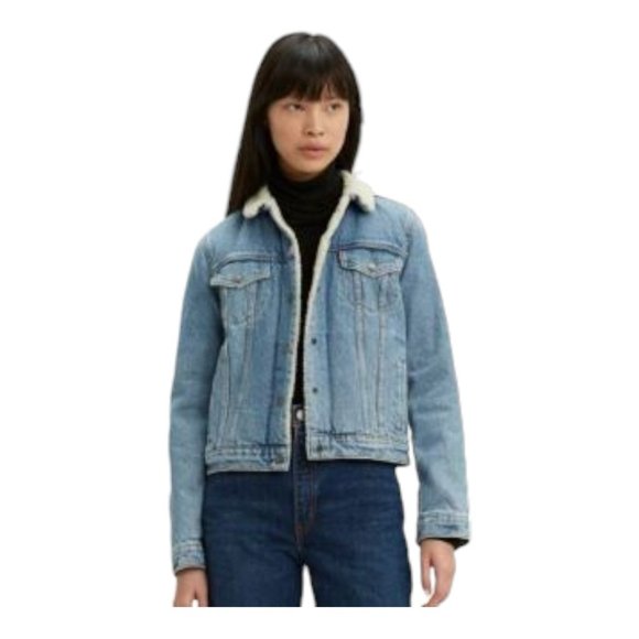 Levi's Women's Original Sherpa Trucker Jacket XL - Picture 2 of 6